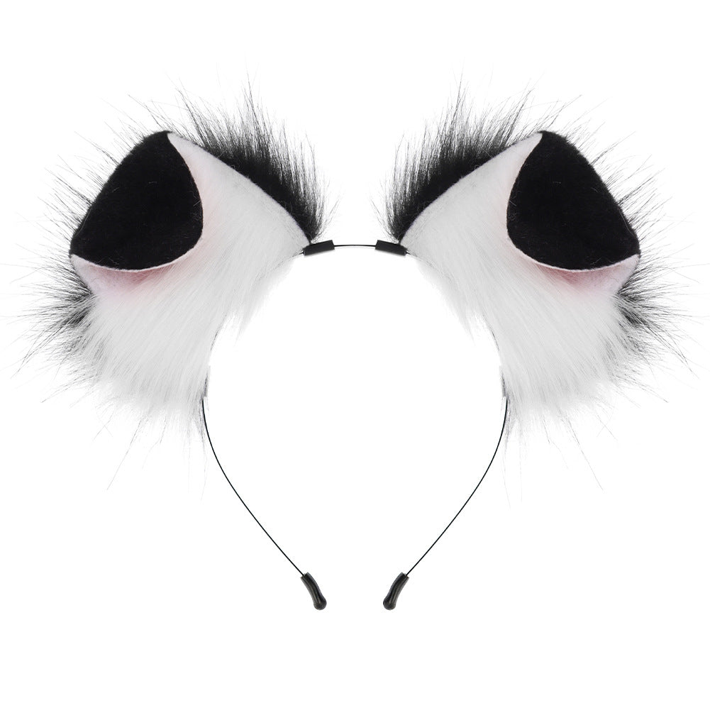 Handmade Plush Folded Ear Dog