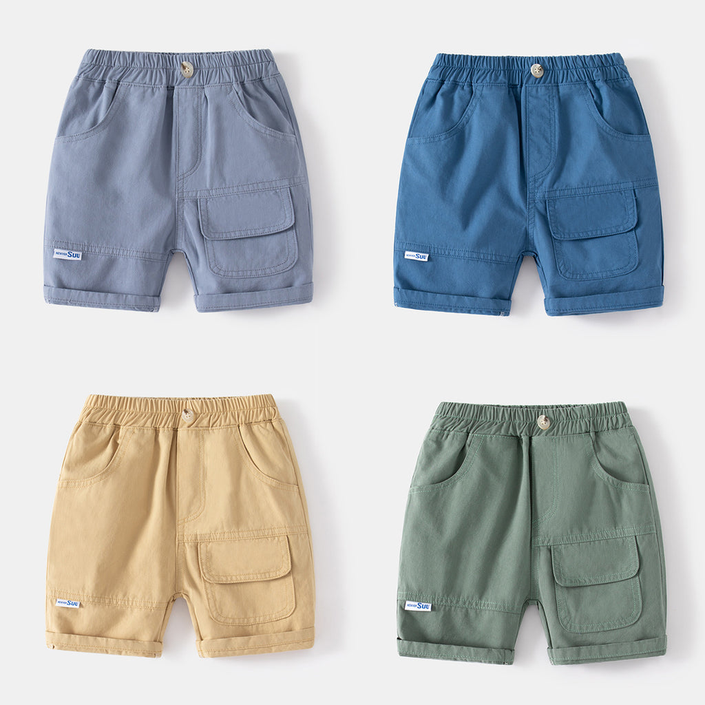 Casual Khaki Five-Point Pants