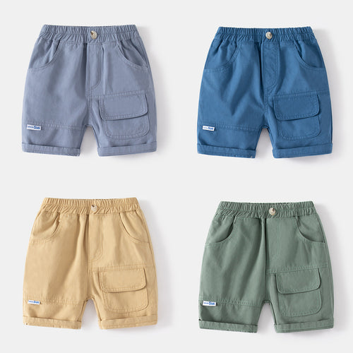 Casual Khaki Five-Point Pants