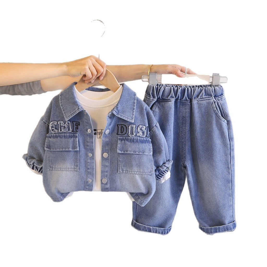 Children wearing denim long