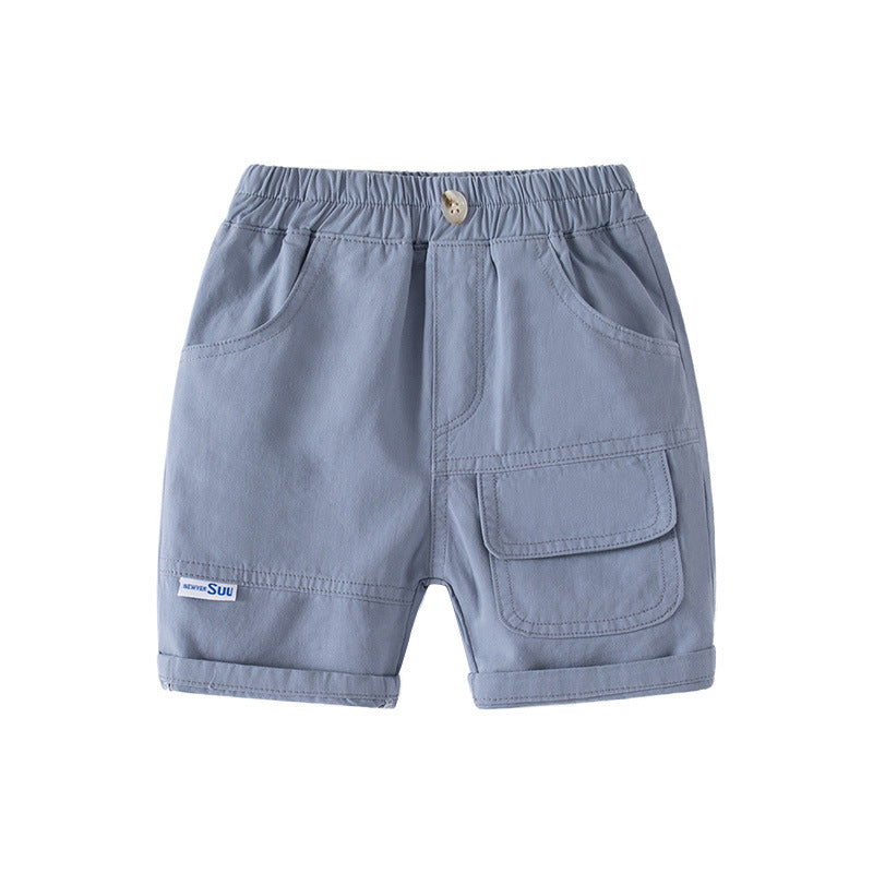 Casual Khaki Five-Point Pants
