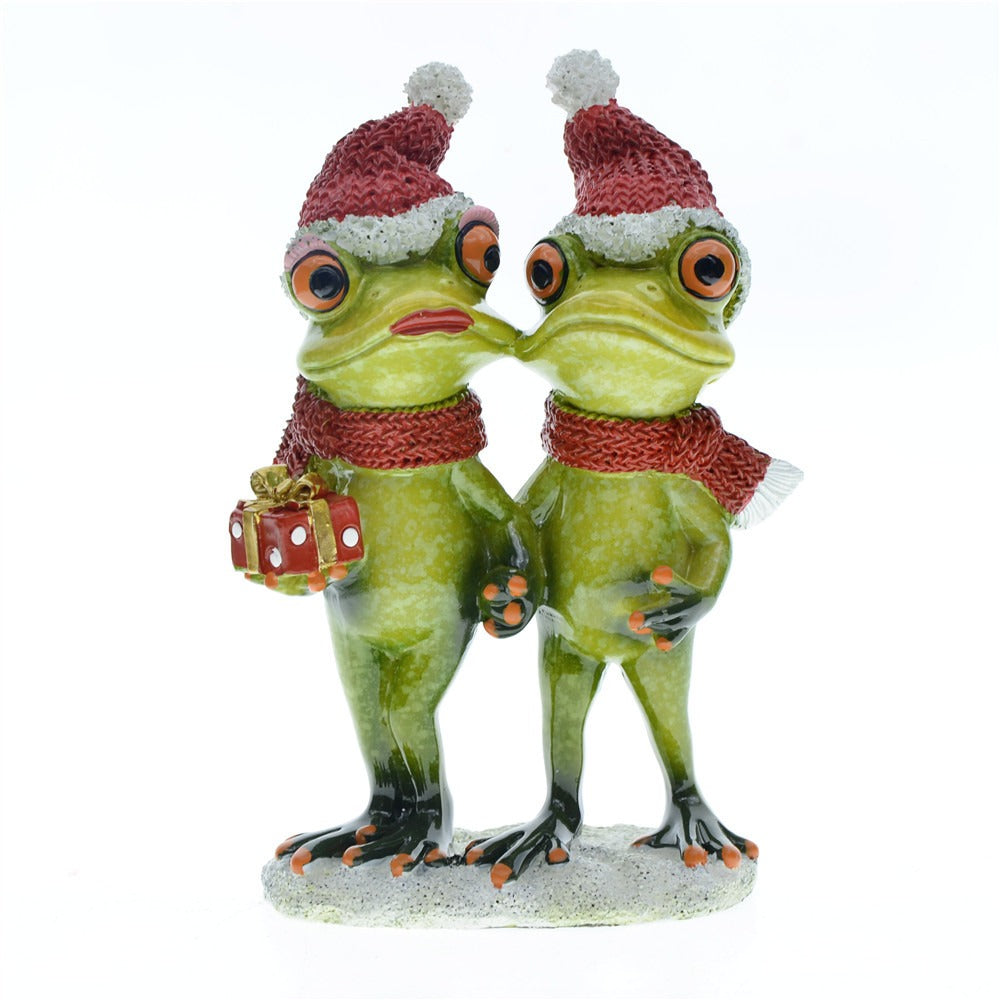 Home Decoration Couple Frog Resin Craft Decoration