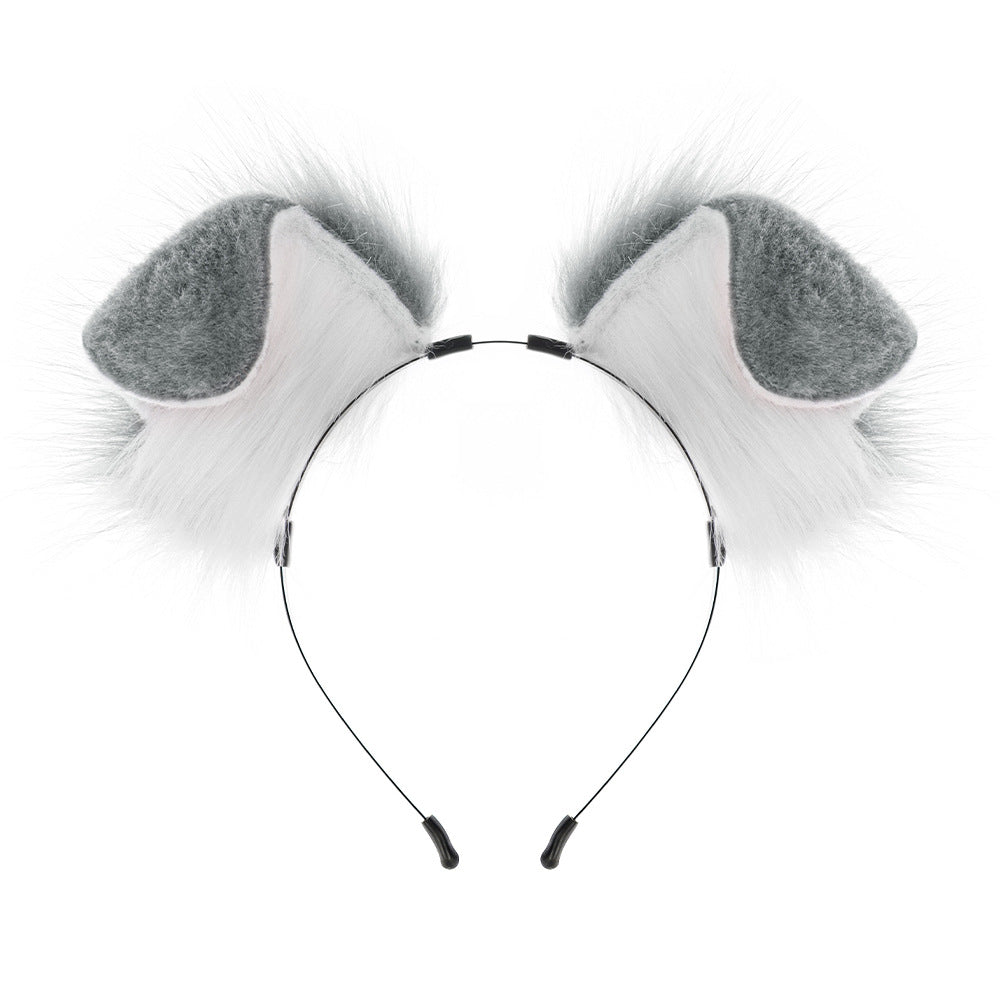 Handmade Plush Folded Ear Dog