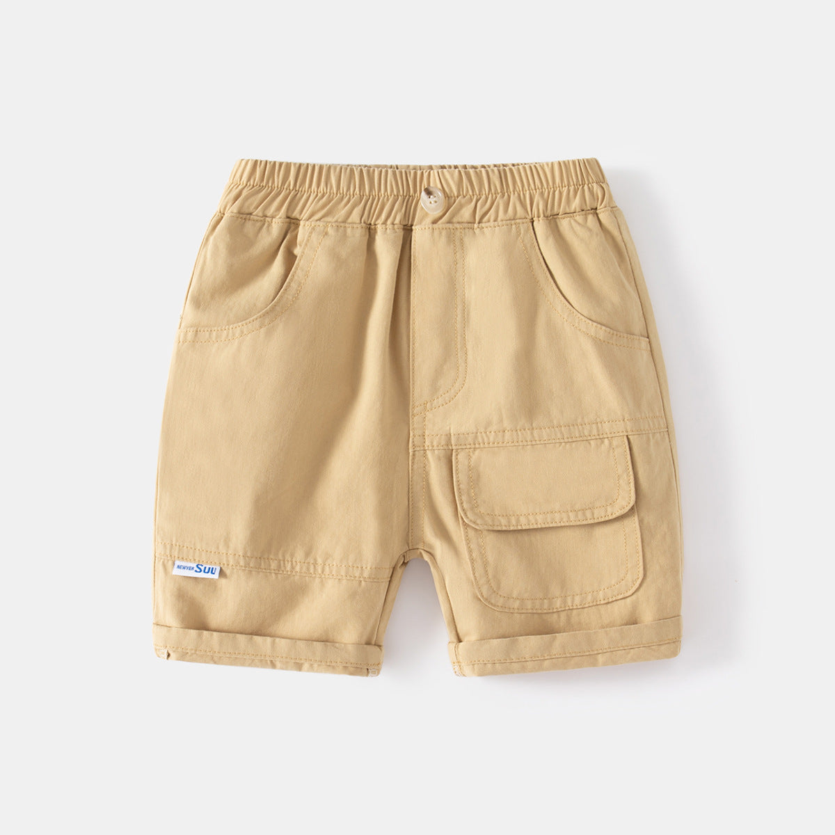 Casual Khaki Five-Point Pants