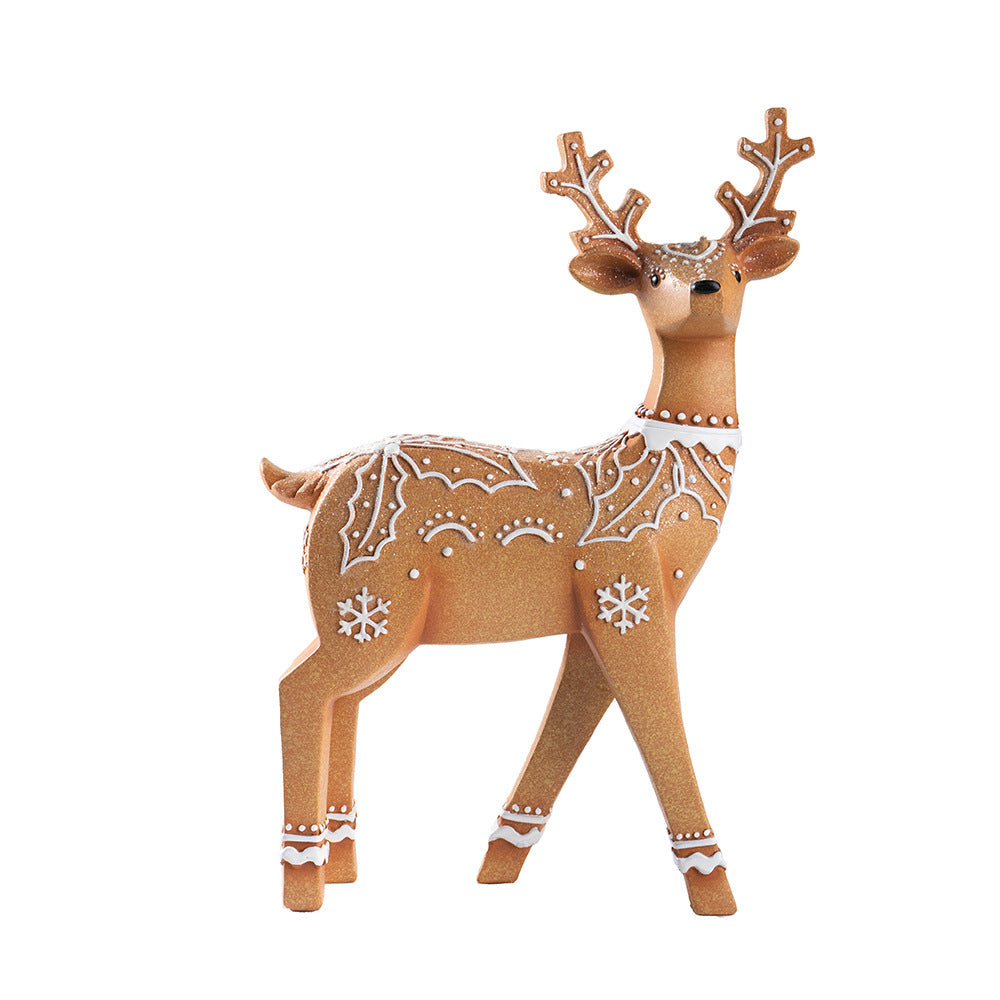 Christmas Deer Resin Ornament Furniture Decoration