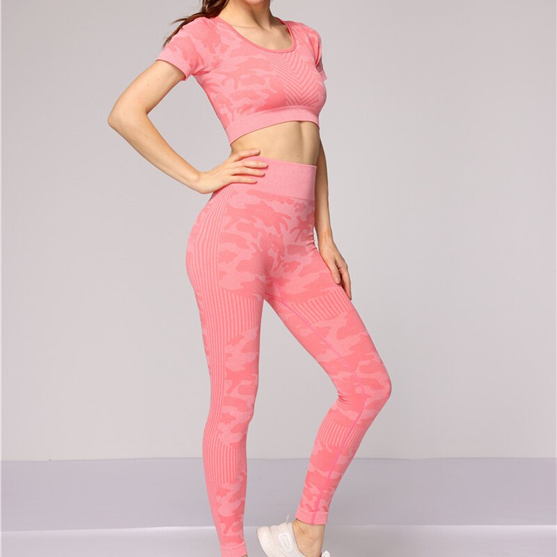 Women Seamless Yoga Set Gym Clothing