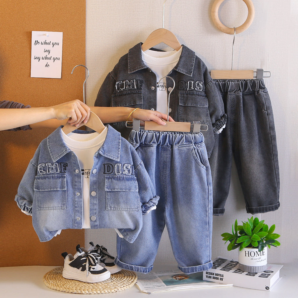 Children wearing denim long