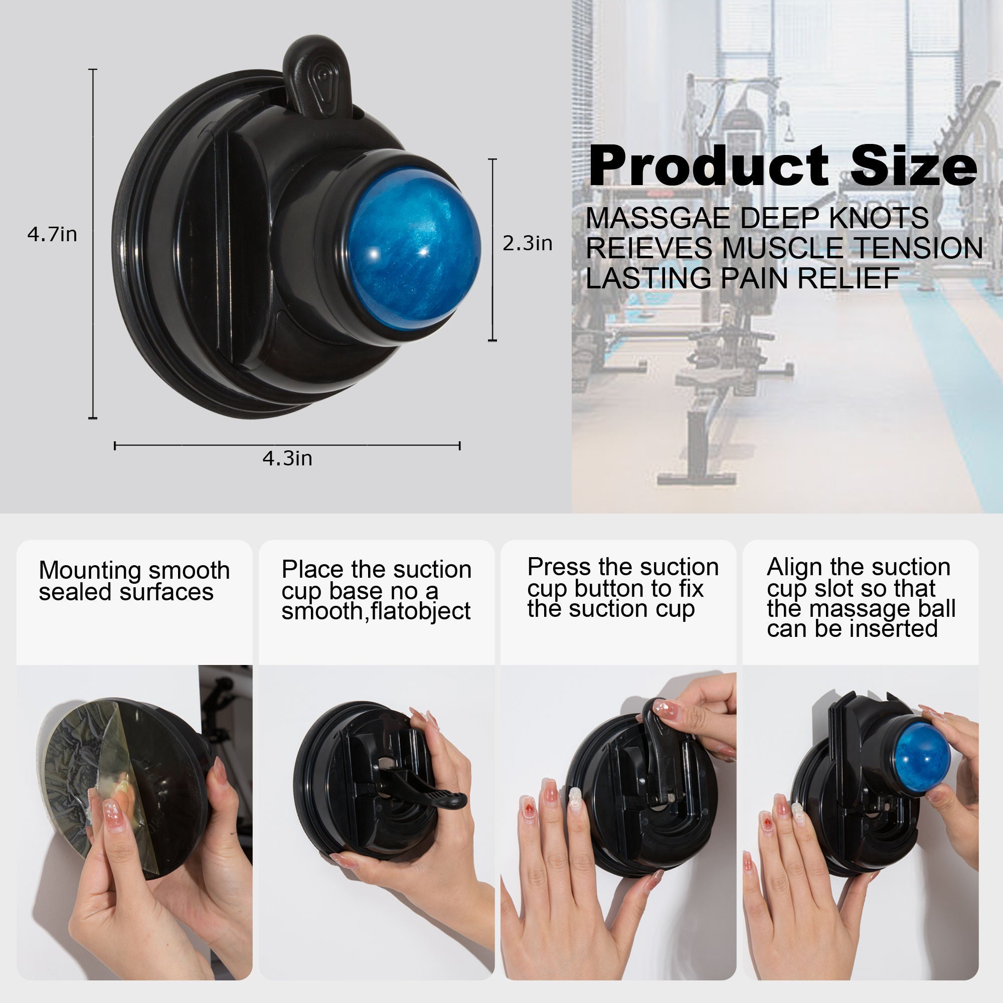 New Mountable Cold Massage Roller ball