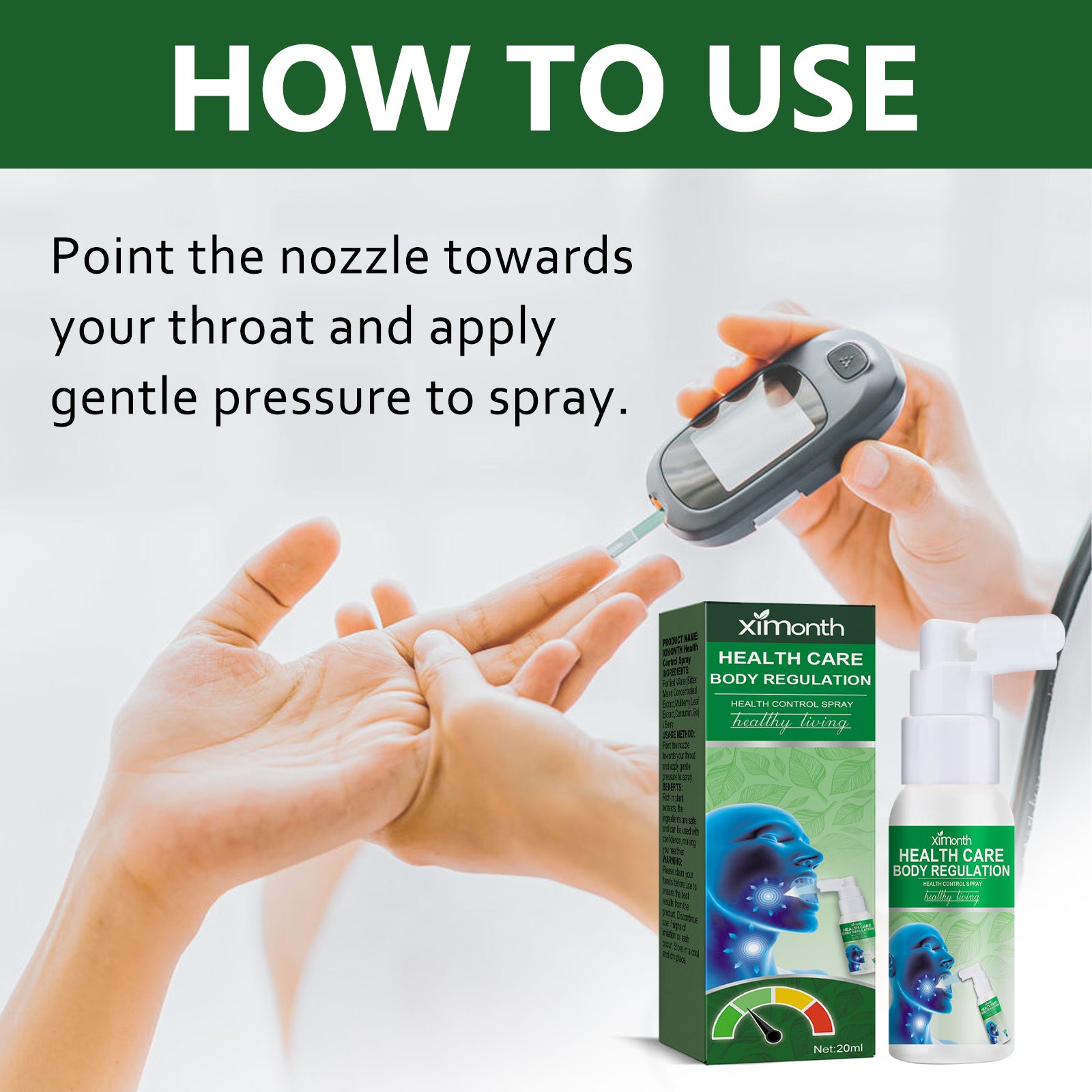 Health Control Spray, Relieve Dizziness
