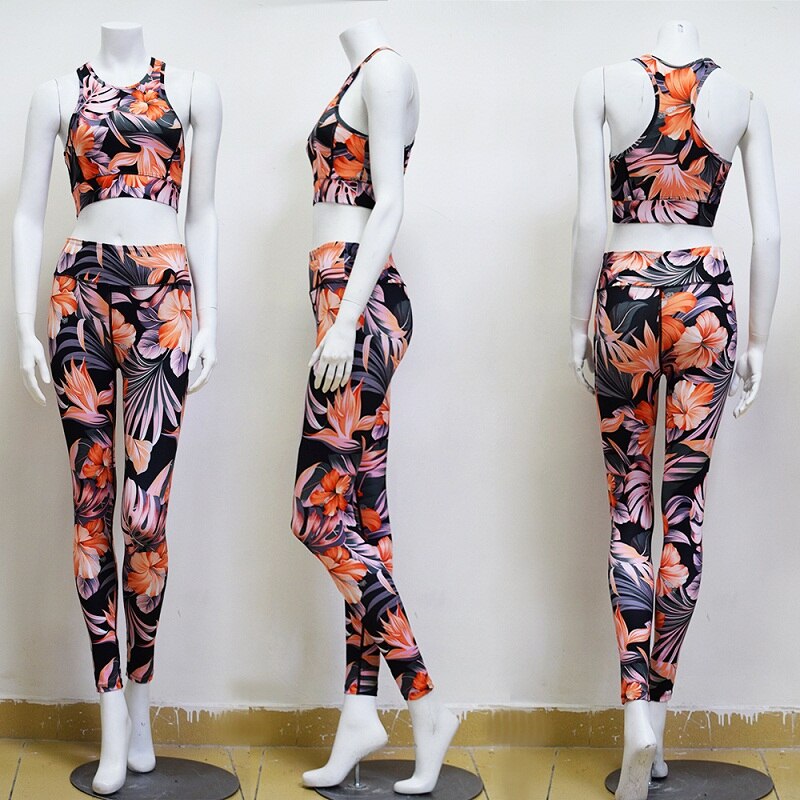 Print  Women Fitness Yoga