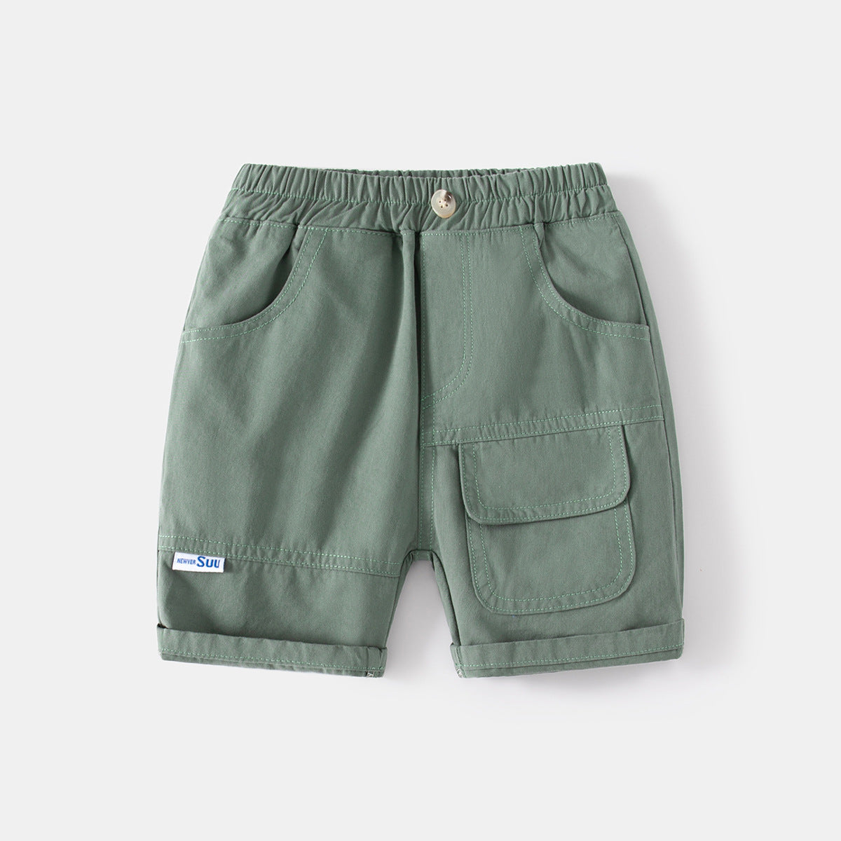 Casual Khaki Five-Point Pants