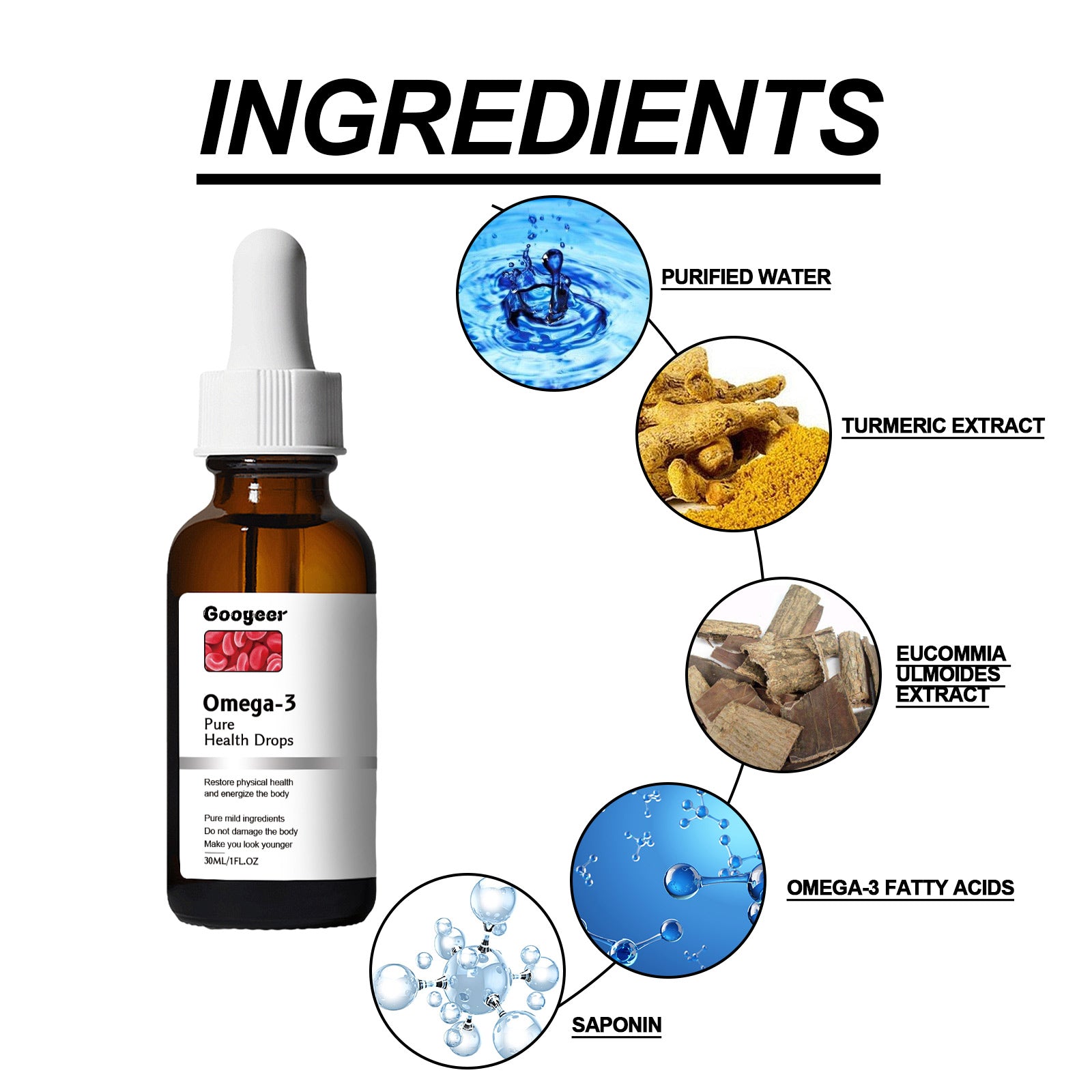 Omega-3 Pure Health Drops,