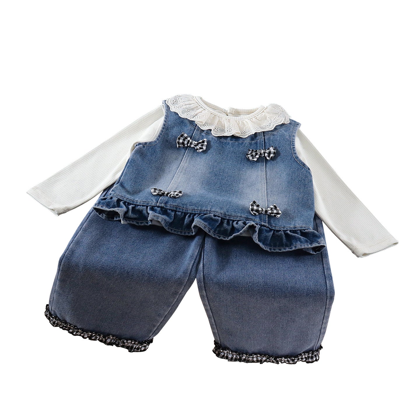 Cowboy vest three piece set
