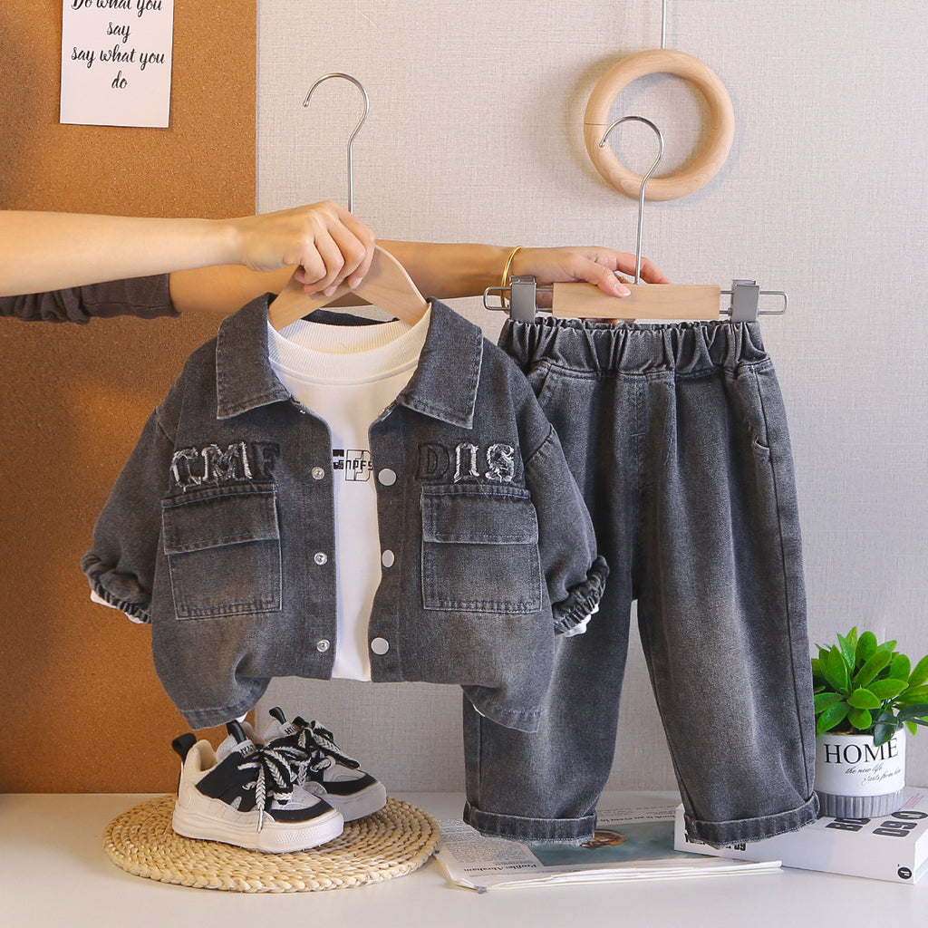 Children wearing denim long
